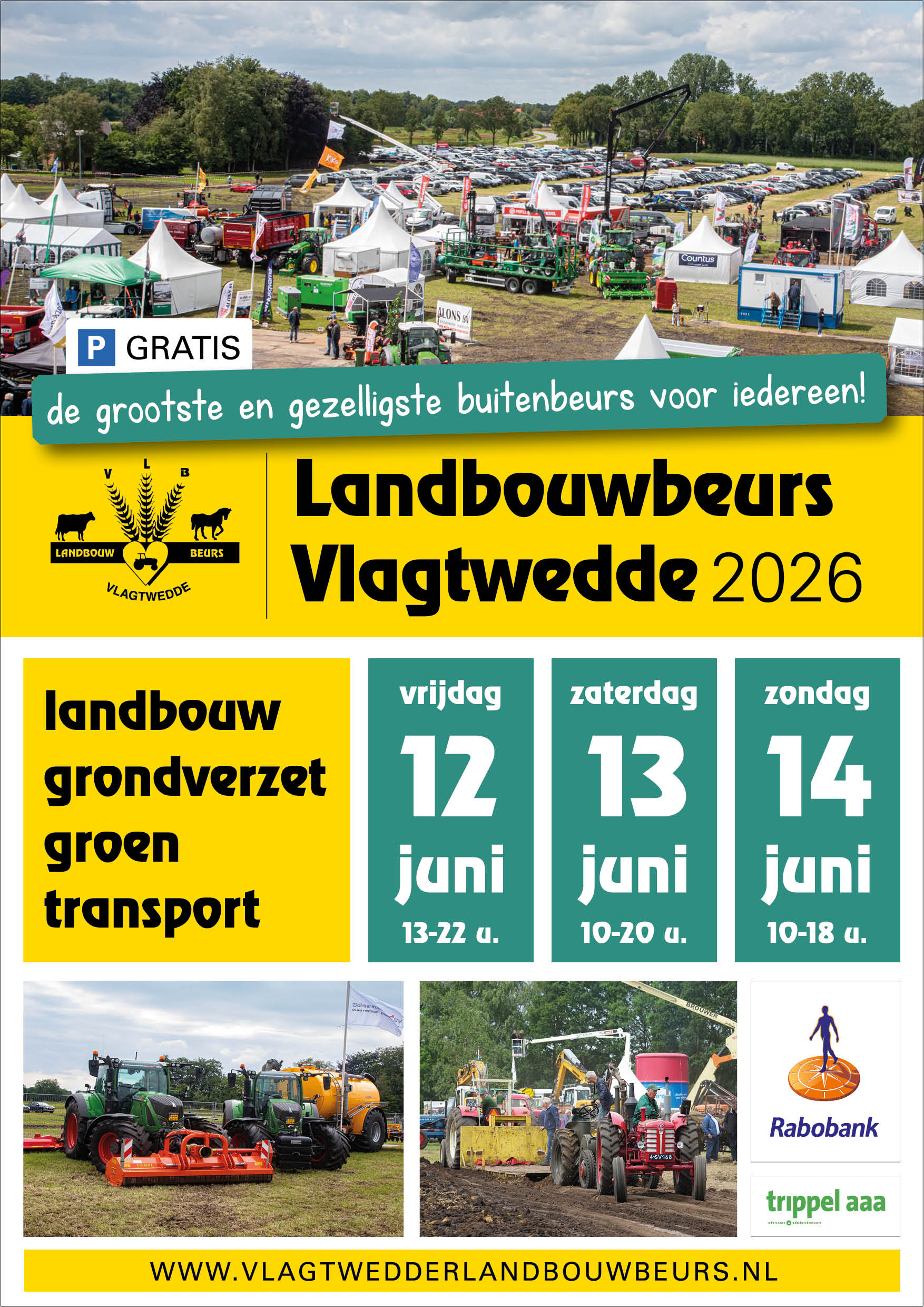 Poster ontwerp voor Landbouwbeurs Vlagtwedde door JantyDesign