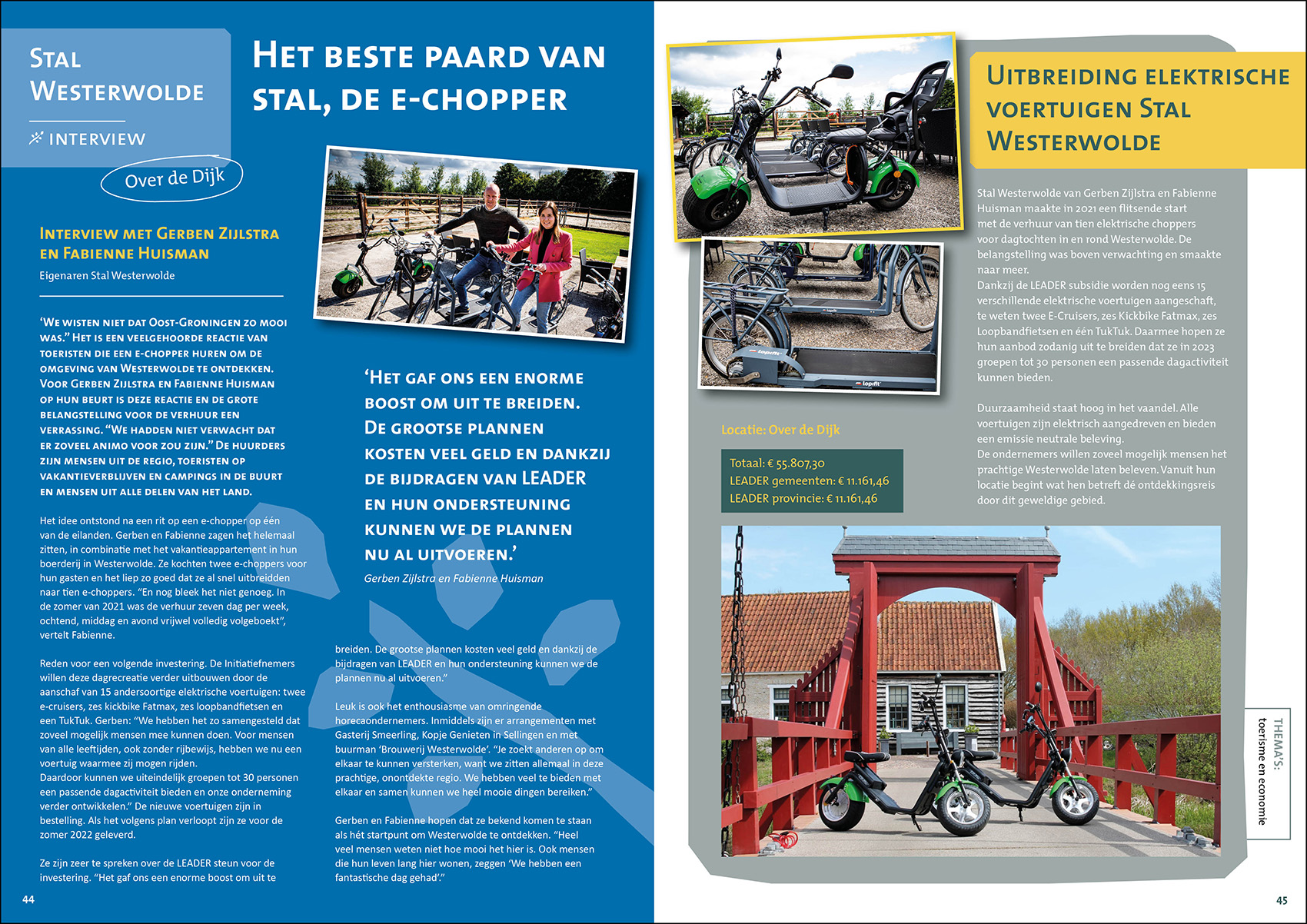 Detailpagina jaarverslag LEADER Oost-Groningen 2020 ontwerp door JantyDesign