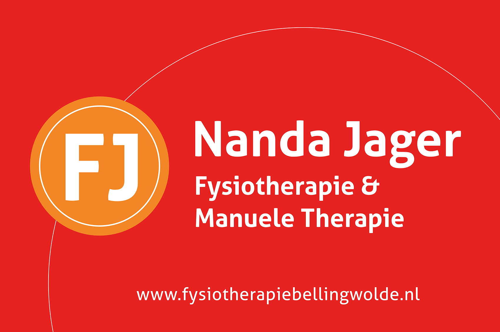 Ontwerp logobord fysiotherapiepraktijk door JantyDesign