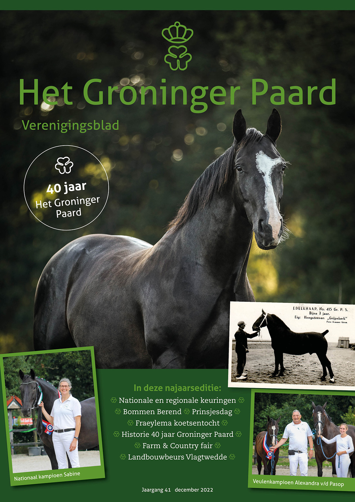 Ontwerp cover magazine Het Groninger Paard