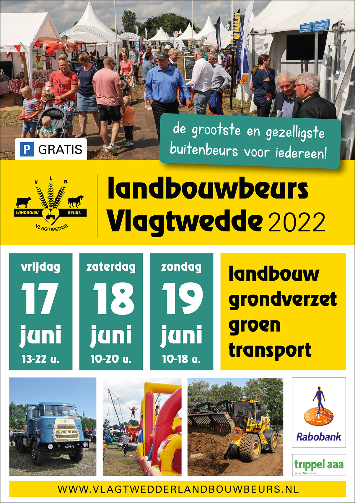 Poster ontwerp voor Landbouwbeurs Vlagtwedde door JantyDesign
